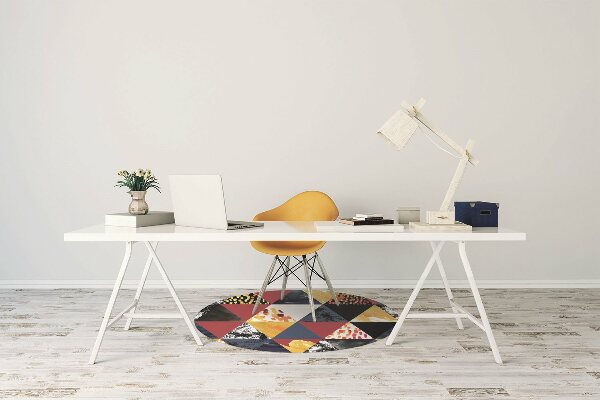 Chair mat Mosaic of triangles