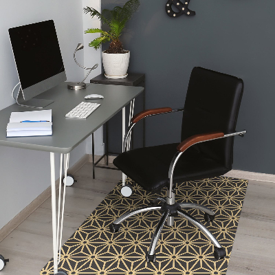 Office chair floor protector Cubes and dots