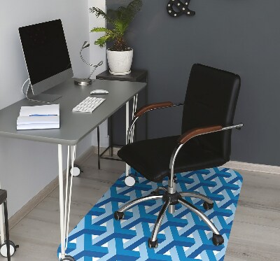 Office chair mat Three-dimensional graphics