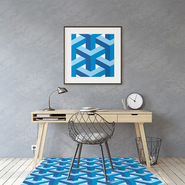 Office chair mat Three-dimensional graphics