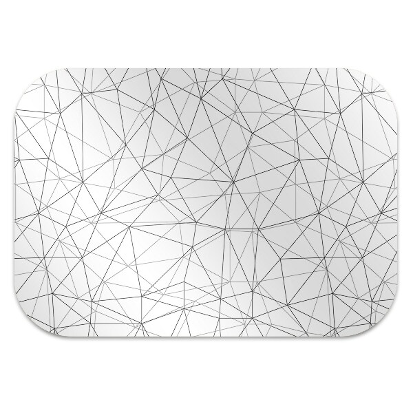 Office chair floor protector geometric lines