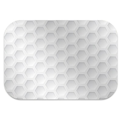 Desk chair floor protector Three-dimensional hexagons