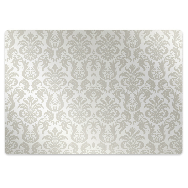 Chair mat floor panels protector Damask pattern