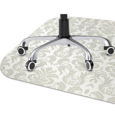 Chair mat floor panels protector Damask pattern