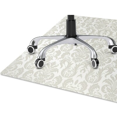 Chair mat floor panels protector Damask pattern