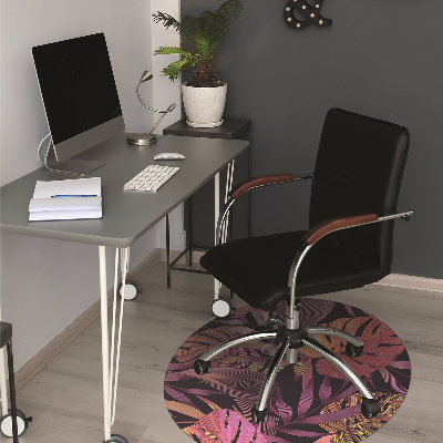 Office chair mat purple jungle