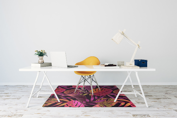 Office chair mat purple jungle