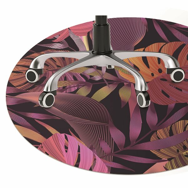 Office chair mat purple jungle