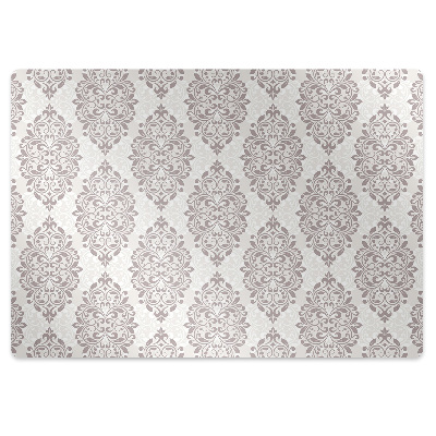 Office chair floor protector Damask