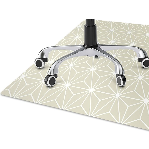 Office chair mat geometric pattern