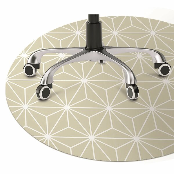 Office chair mat geometric pattern