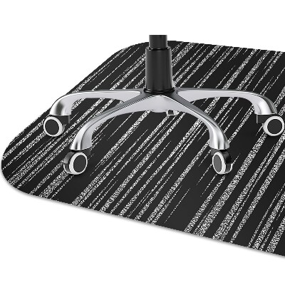 Office chair floor protector black design