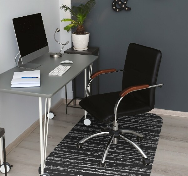 Office chair floor protector black design
