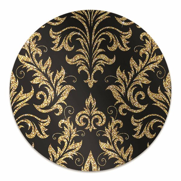 Office chair floor protector Golden ornament