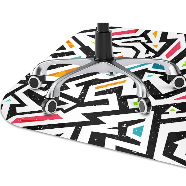 Office chair mat Graffiti