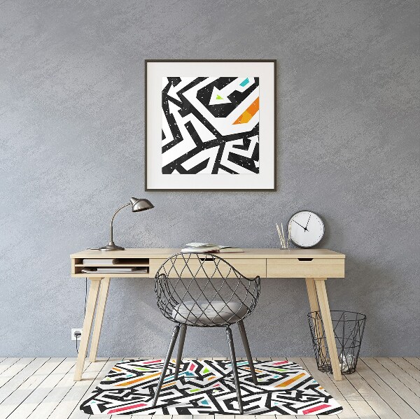 Office chair mat Graffiti
