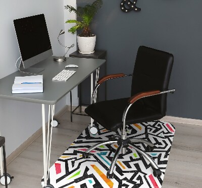 Office chair mat Graffiti
