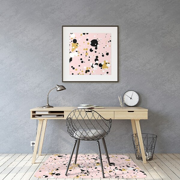 Desk chair mat Stains of a paint