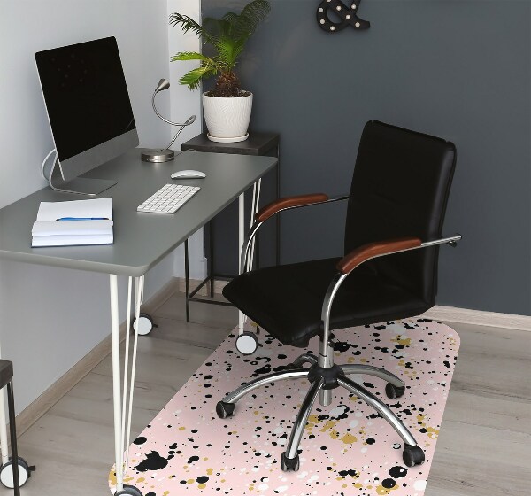 Desk chair mat Stains of a paint