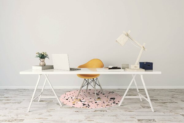 Desk chair mat Stains of a paint