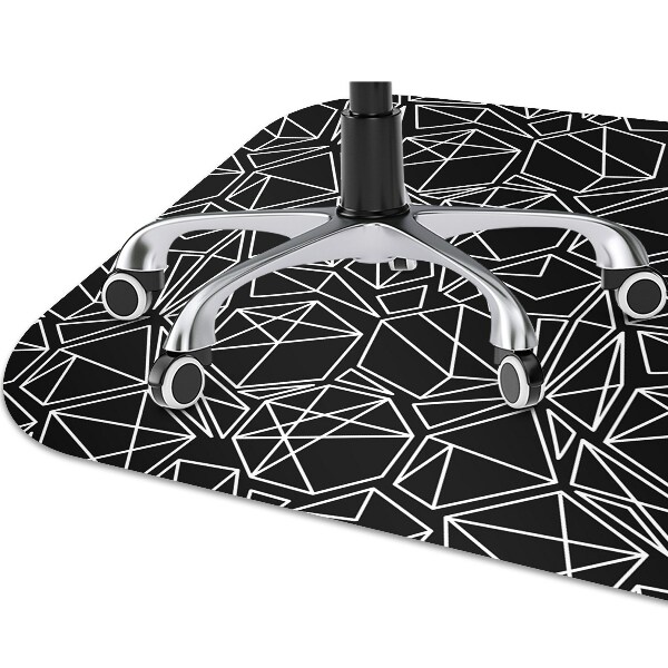 Office chair mat geometric shapes