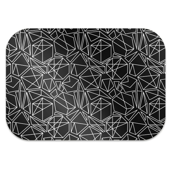 Office chair mat geometric shapes