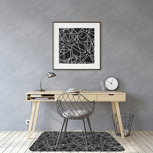 Office chair mat geometric shapes
