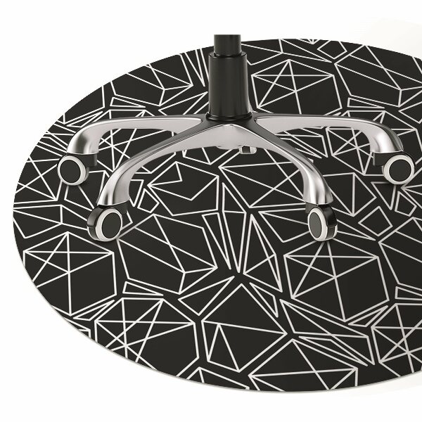 Office chair mat geometric shapes