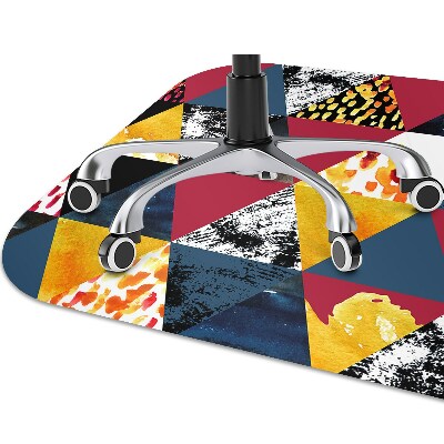 Chair mat floor panels protector autumn mosaic