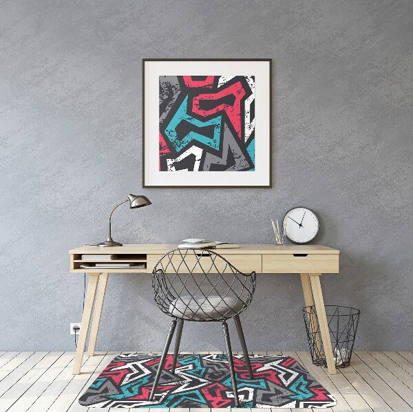 Office chair mat Graffiti