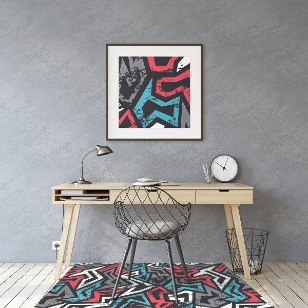 Office chair mat Graffiti