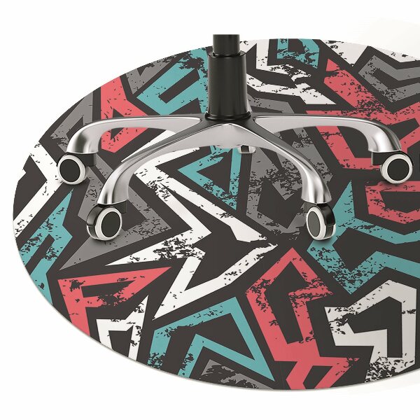 Office chair mat Graffiti