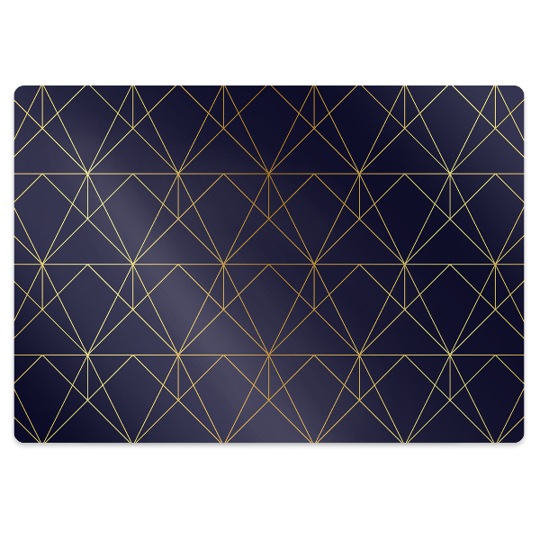 Desk chair mat triangles pattern