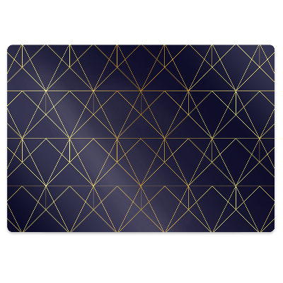 Desk chair mat triangles pattern