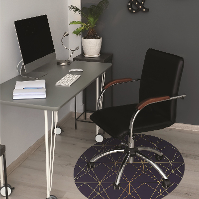 Desk chair mat triangles pattern