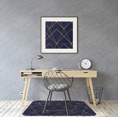 Desk chair mat triangles pattern