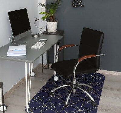 Desk chair mat triangles pattern