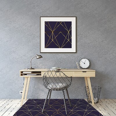 Desk chair mat triangles pattern