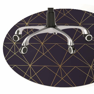 Desk chair mat triangles pattern