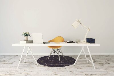 Desk chair mat triangles pattern