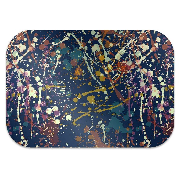 Office chair floor protector watercolor stains