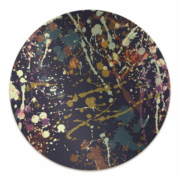 Office chair floor protector watercolor stains