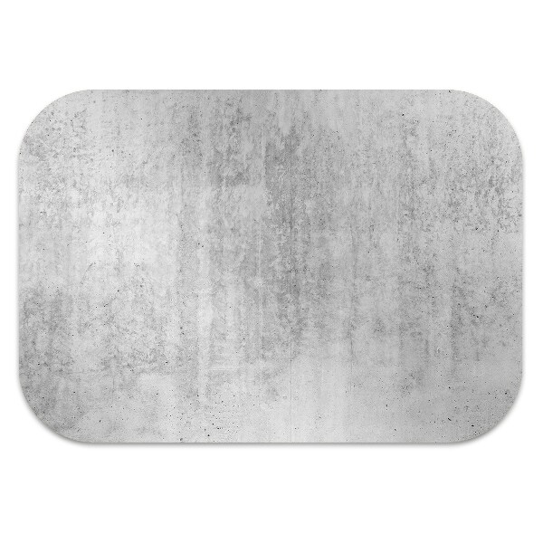 Desk chair mat gray concrete