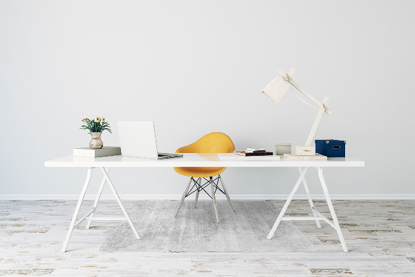 Desk chair mat gray concrete