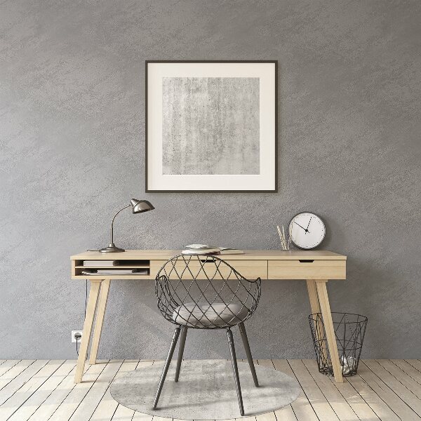 Desk chair mat gray concrete