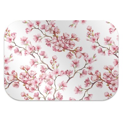 Office chair mat Cherry blossoms