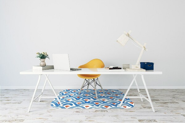 Desk chair mat Fish scales