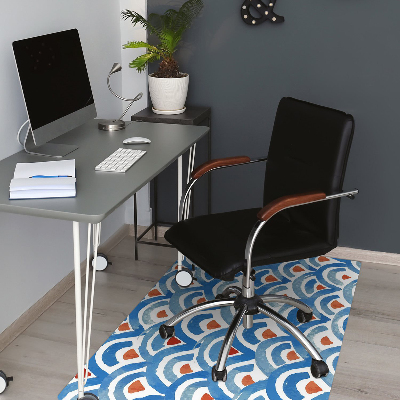 Desk chair mat Fish scales