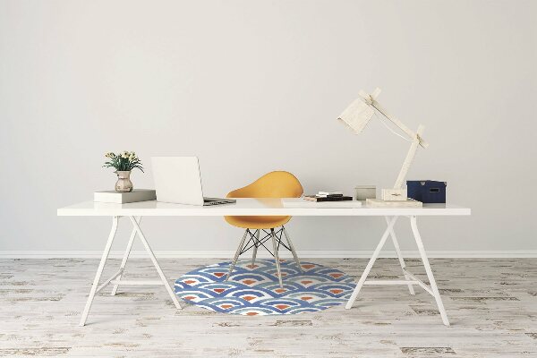 Desk chair mat Fish scales