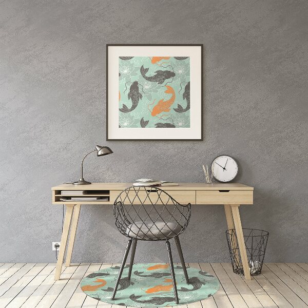 Computer chair mat Chinese carp